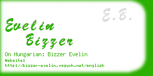 evelin bizzer business card